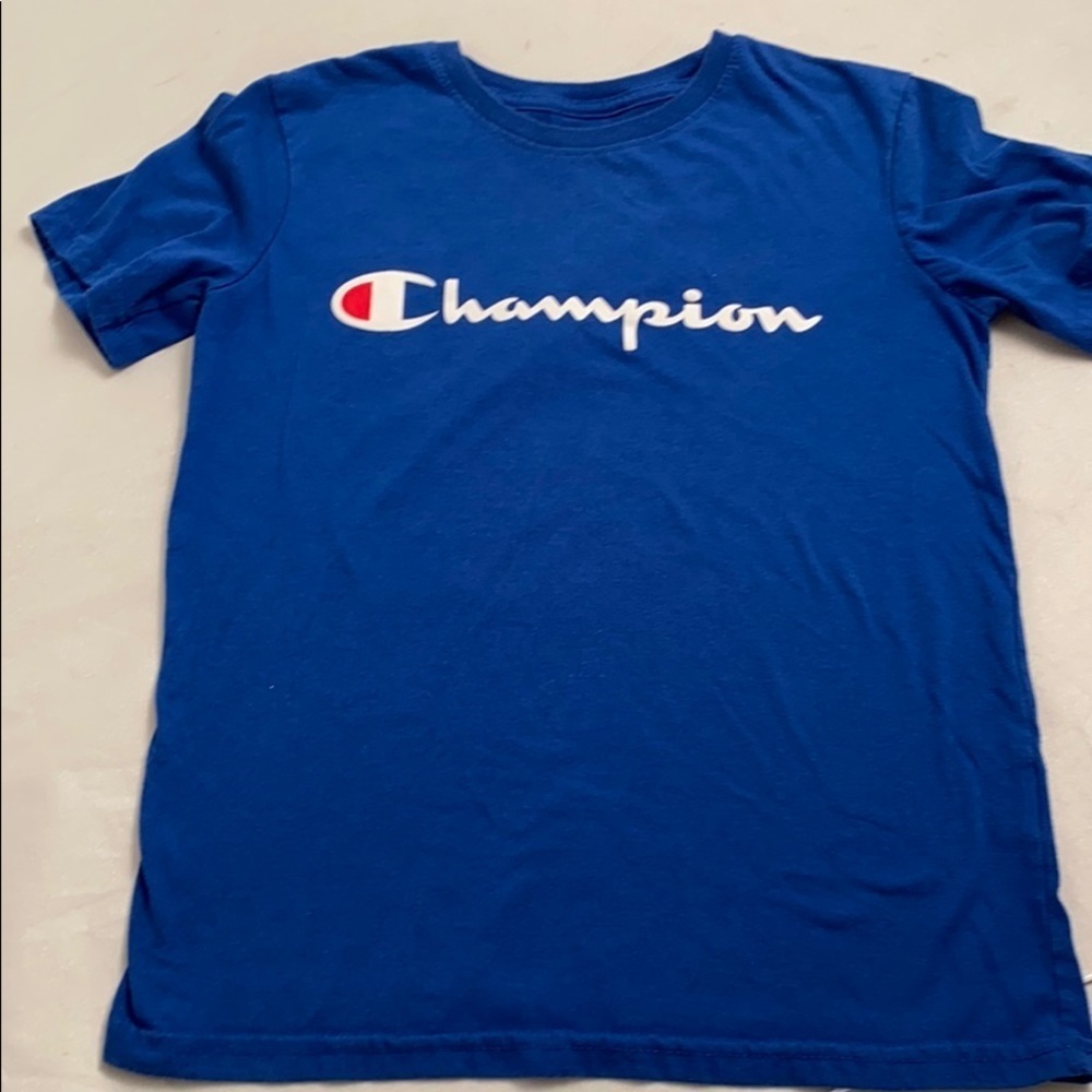 Champion blue logo short sleeve t-shirt